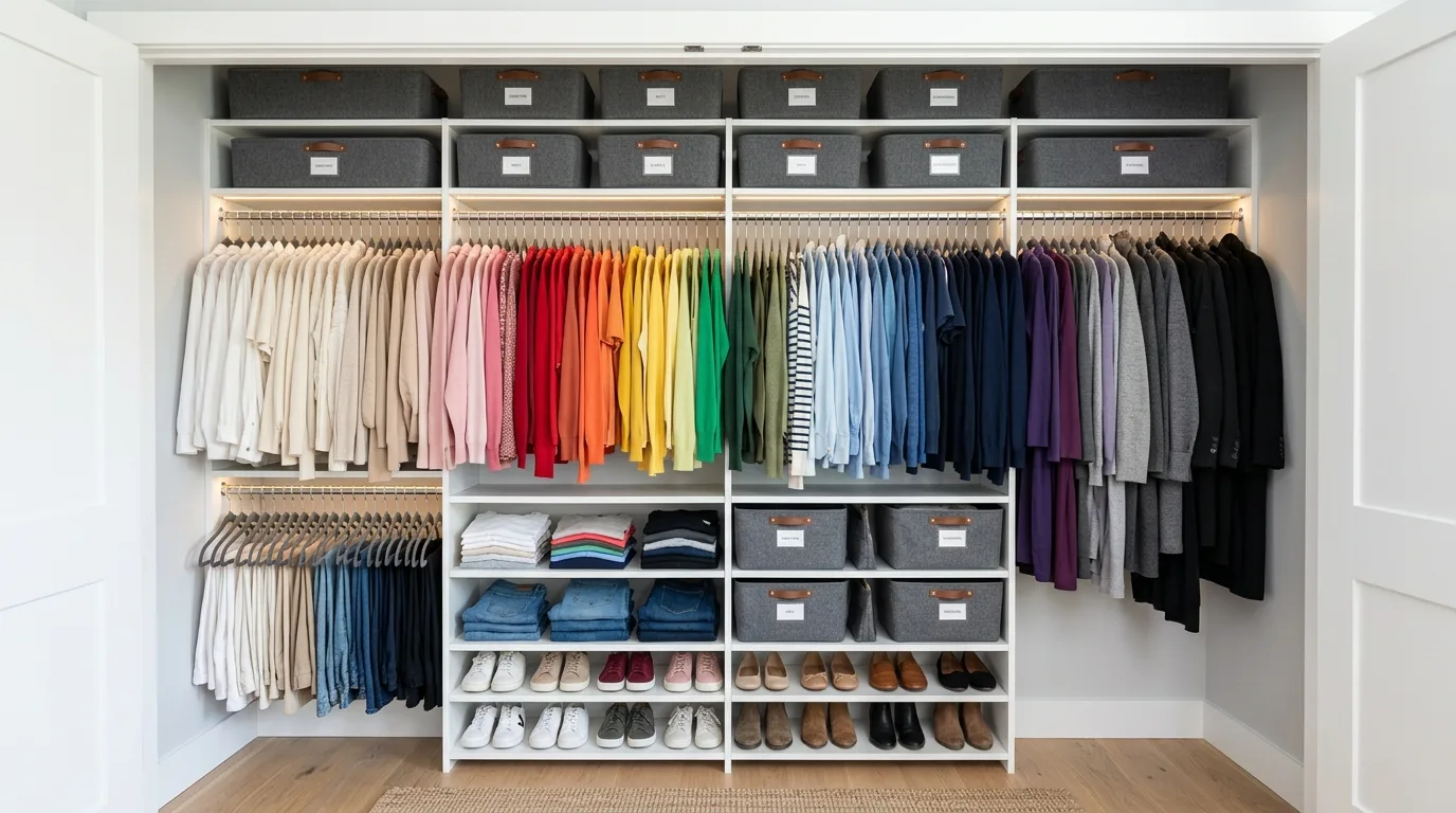 Use vertical space to avoid spillover inspiration for an organized home.